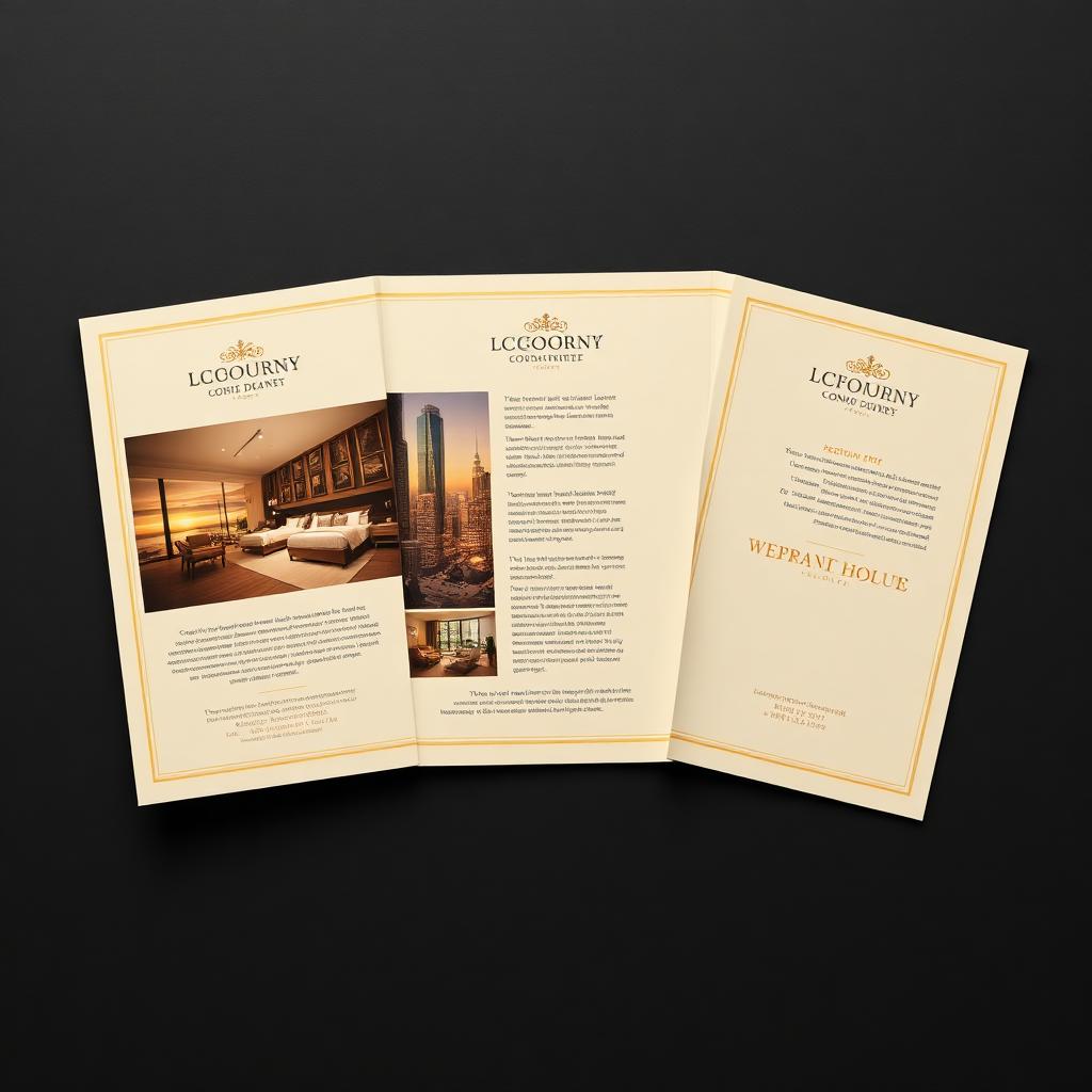Luxury hospitality brochure